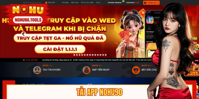 Tải App NOHU90 - Vào Game Nhanh, Thao Tác Cực Kỳ Tiện Lợi
